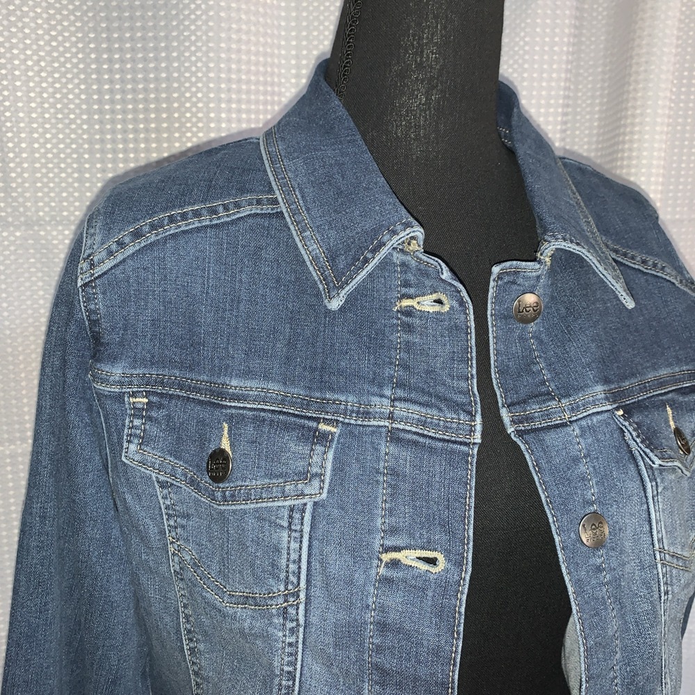 Lee Riders Jean Jacket Womens XS Indigo Blue‎ Casual Western - Picture 5 of 11